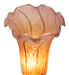 Meyda Lighting Lighting 13" High Amber/Purple Tiffany Pond Lily Twin Cherub Accent Lamp