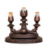 Meyda Lighting Lighting 13" High Amber Tiffany Pond Lily 3 LT Mantelabra Accent Lamp
