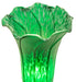 Meyda Lighting Lighting 13" High Green Tiffany Pond Lily Twin Cherub Accent Lamp