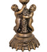 Meyda Lighting Lighting 13" High Lavender Pond Lily Twin Cherub Mini Lamp