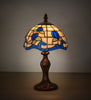 Meyda Lighting Lighting 13" High Roseborder Mini Lamp