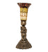 Meyda Lighting Lighting 13" High Stained Glass Pond Lily Twin Cherub Accent Lamp