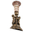 Meyda Lighting Lighting 13" High Stained Glass Pond Lily Twin Cherub Accent Lamp