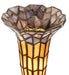 Meyda Lighting Lighting 13" High Stained Glass Pond Lily Twin Cherub Accent Lamp
