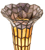 Meyda Lighting Lighting 13" High Stained Glass Pond Lily Twin Cherub Accent Lamp