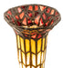 Meyda Lighting Lighting 13" High Stained Glass Pond Lily Twin Cherub Accent Lamp