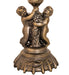 Meyda Lighting Lighting 13" High Stained Glass Pond Lily Twin Cherub Accent Lamp
