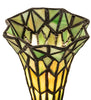 Meyda Lighting Lighting 13" High Stained Glass Pond Lily Twin Cherub Accent Lamp