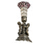 Meyda Lighting Lighting 13" High Stained Glass Pond Lily Twin Cherub Accent Lamp
