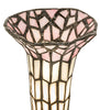 Meyda Lighting Lighting 13" High Stained Glass Pond Lily Twin Cherub Accent Lamp