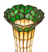 Meyda Lighting Lighting 13" High Stained Glass Pond Lily Twin Cherub Accent Lamp