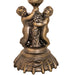 Meyda Lighting Lighting 13" High Stained Glass Pond Lily Twin Cherub Accent Lamp