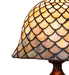 Meyda Lighting Lighting 13" High Tiffany Fishscale Mini Lamp