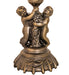 Meyda Lighting Lighting 13" High White Tiffany Pond Lily Twin Cherub Accent Lamp