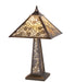 Meyda Lighting Lighting 13" Square Lotus Leaf Table Lamp