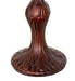Meyda Lighting Lighting 14" High Fabric & Fringe Roses Accent Lamp
