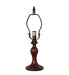 Meyda Lighting Lighting 14" High Fabric & Fringe Roses Accent Lamp