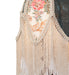 Meyda Lighting Lighting 14" High Fabric & Fringe Roses Accent Lamp