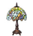 Meyda Lighting Lighting 14" High Tiffany Wisteria Mini Lamp