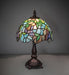Meyda Lighting Lighting 14" High Tiffany Wisteria Mini Lamp