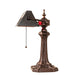 Meyda Lighting Lighting 15.5" High Gothic Mission Banker's Lamp