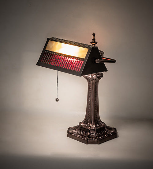 Meyda Lighting Lighting 15.5" High Gothic Mission Banker's Lamp