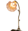 Meyda Lighting Lighting 15" High Amber/Purple Tiffany Pond Lily Accent Lamp