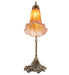 Meyda Lighting Lighting 15" High Amber/Purple Tiffany Pond Lily Accent Lamp