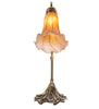 Meyda Lighting Lighting 15" High Amber/Purple Tiffany Pond Lily Accent Lamp