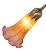 Meyda Lighting Lighting 15" High Amber/Purple Tiffany Pond Lily Accent Lamp