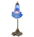 Meyda Lighting Lighting 15" High Blue Tiffany Pond Lily Accent Lamp