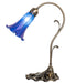 Meyda Lighting Lighting 15" High Blue Tiffany Pond Lily Accent Lamp