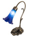 Meyda Lighting Lighting 15" High Blue Tiffany Pond Lily Accent Lamp