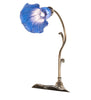 Meyda Lighting Lighting 15" High Blue Tiffany Pond Lily Accent Lamp