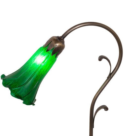 Meyda Lighting Lighting 15" High Green Tiffany Pond Lily Accent Lamp