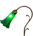 Meyda Lighting Lighting 15" High Green Tiffany Pond Lily Accent Lamp