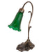 Meyda Lighting Lighting 15" High Green Tiffany Pond Lily Accent Lamp