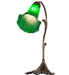 Meyda Lighting Lighting 15" High Green Tiffany Pond Lily Accent Lamp