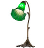 Meyda Lighting Lighting 15" High Green Tiffany Pond Lily Accent Lamp