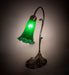 Meyda Lighting Lighting 15" High Green Tiffany Pond Lily Accent Lamp