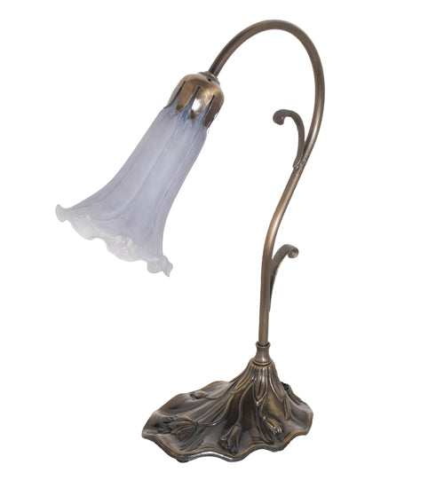 Meyda Lighting Lighting 15" High Grey Pond Lily Accent Lamp