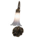Meyda Lighting Lighting 15" High Grey Pond Lily Accent Lamp