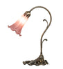 Meyda Lighting Lighting 15" High Lavender Tiffany Pond Lily Accent Lamp