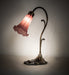 Meyda Lighting Lighting 15" High Lavender Tiffany Pond Lily Accent Lamp