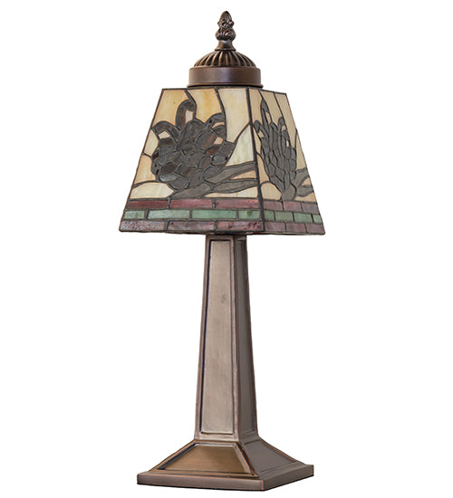 Meyda Lighting Lighting 15" High Pinecone Mission Mini Lamp