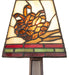 Meyda Lighting Lighting 15" High Pinecone Mission Mini Lamp
