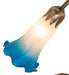 Meyda Lighting Lighting 15" High Pink/Blue Tiffany Pond Lily Accent Lamp