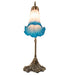 Meyda Lighting Lighting 15" High Pink/Blue Tiffany Pond Lily Accent Lamp