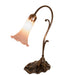 Meyda Lighting Lighting 15" High Pink Tiffany Pond Lily Accent Lamp