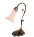 Meyda Lighting Lighting 15" High Pink Tiffany Pond Lily Accent Lamp